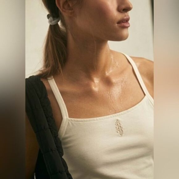 NWT Free People Movement Ivory Strappy Back Tank Top - Picture 4 of 10